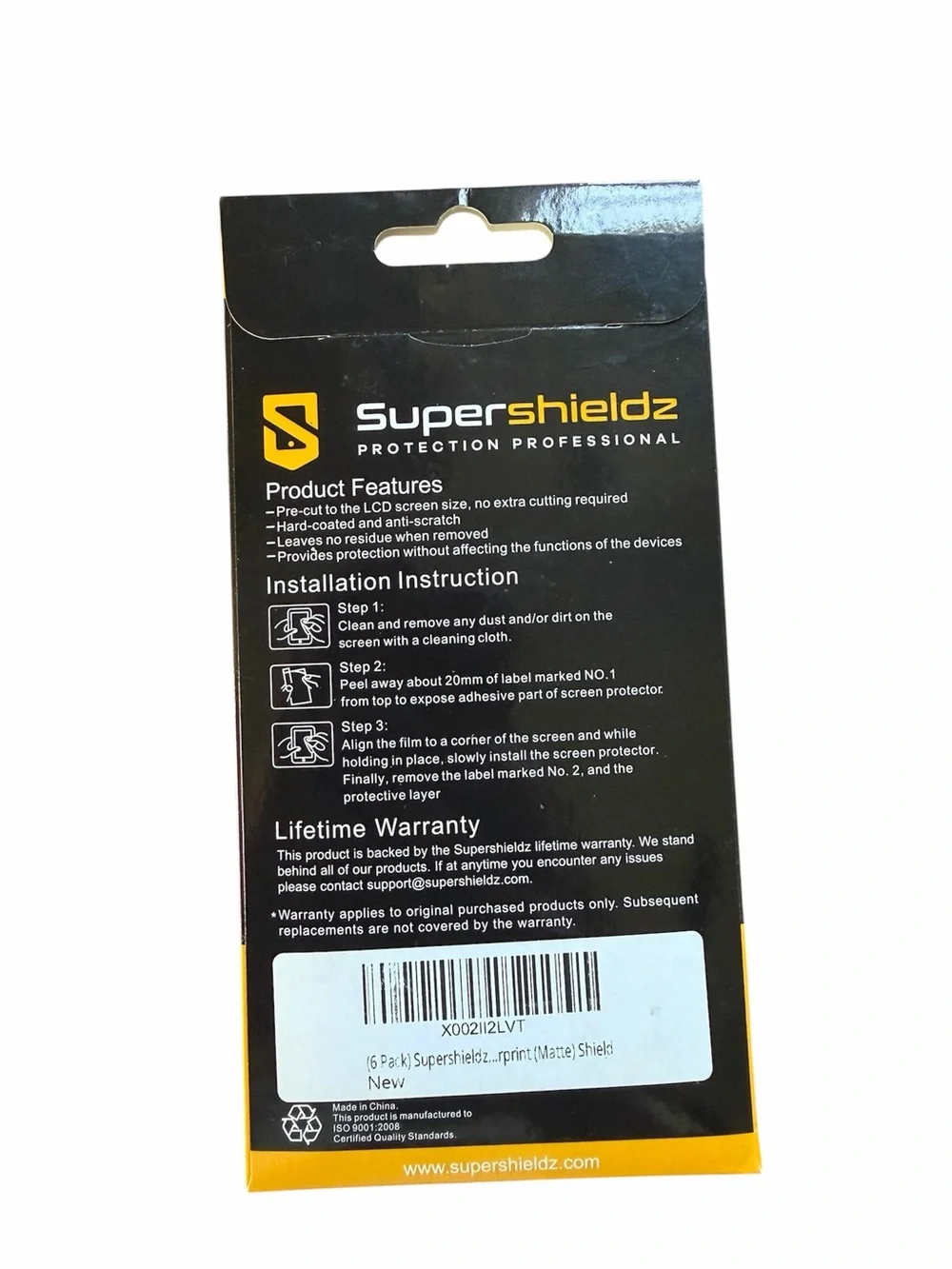 Supershieldz (6 Pack) Anti-Glare Matte Screen Protector for Motorola